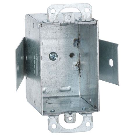 raco 1-gang galvanized steel adjustable electrical switch box extension|raco recessed electrical box.